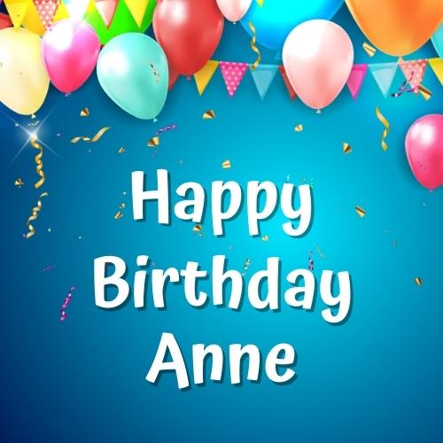 Joyeux Anniversaire Anne Souhaits, Images, Gâteaux, Mèmes - Romantikes