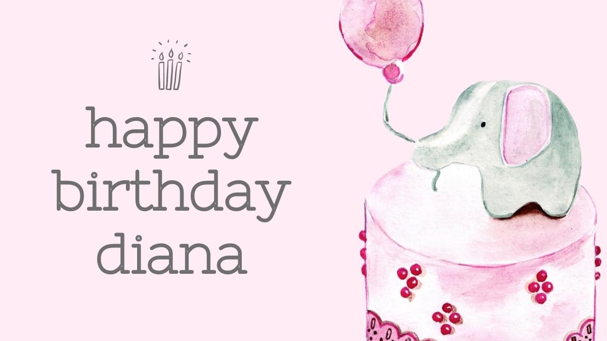 TV Background Video: Happy Birthday! Diana - YouTube