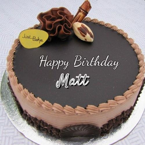 Happy Birthday Matt Cake With Name