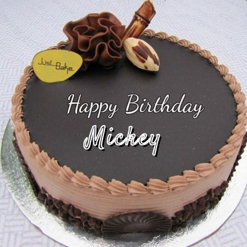 Happy Birthday Mickey Cake With Name