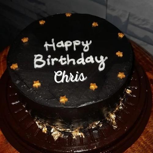 Happy Birthday Chris Cake With Name