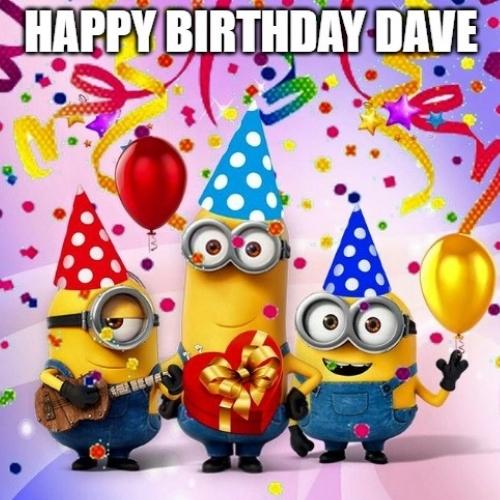 Joyeux Anniversaire Dave Souhaits, Images, Gâteaux, Mèmes - Romantikes