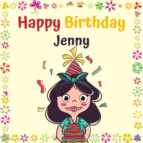 Joyeux Anniversaire Jenny Wishes, Images, Cake, Memes - Romantikes