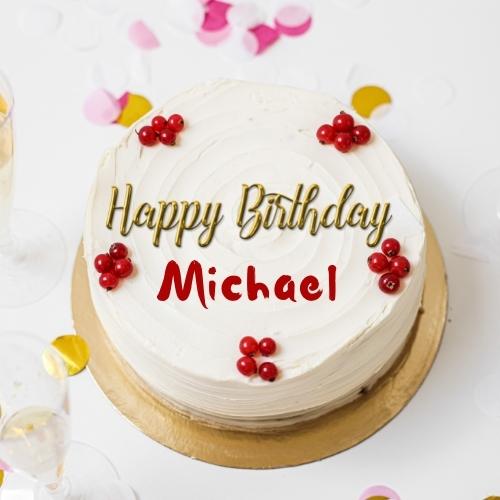 Happy Birthday Michael Cake With Name