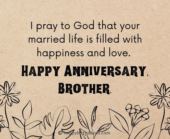 Religious Anniversary Wishes To Brother
