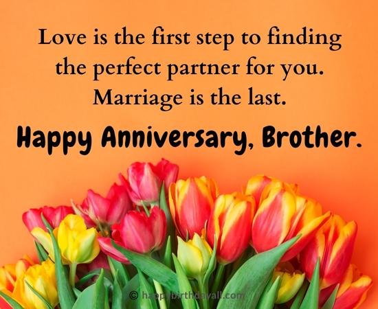 Anniversary Wishes for Brother from Brother