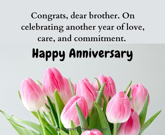 Wedding Anniversary Quotes for Brother 