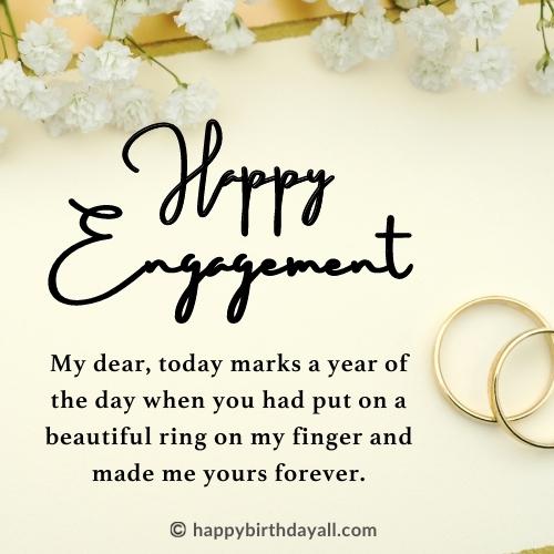 Engagement Anniversary Wishes to Husband