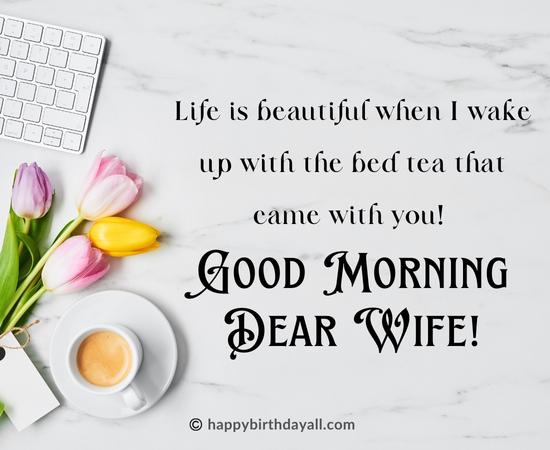 Funny Good Morning Wishes for Wife