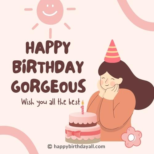 cute Happy Birthday Gorgeous Images