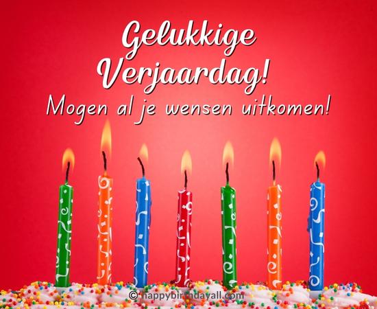 Happy Birthday in Dutch Messages
