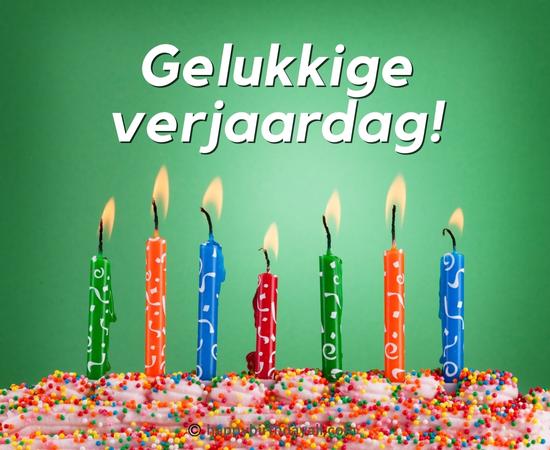 Happy Birthday in Dutch Images