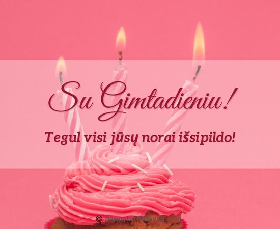 Happy Birthday in Lithuanian Messages