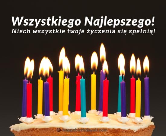 Happy Birthday in Polish Wishes