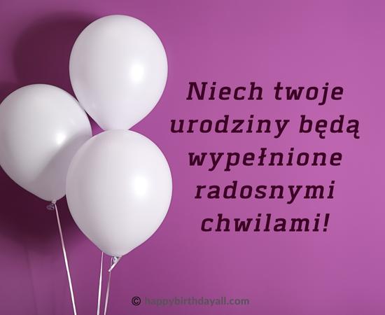 Happy Birthday in Polish Messages