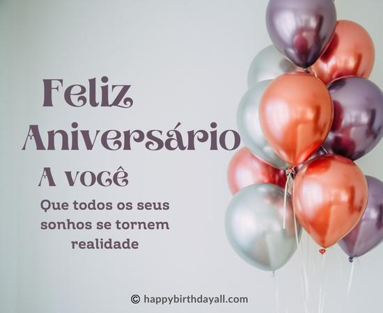 Happy Birthday in Portuguese Wishes