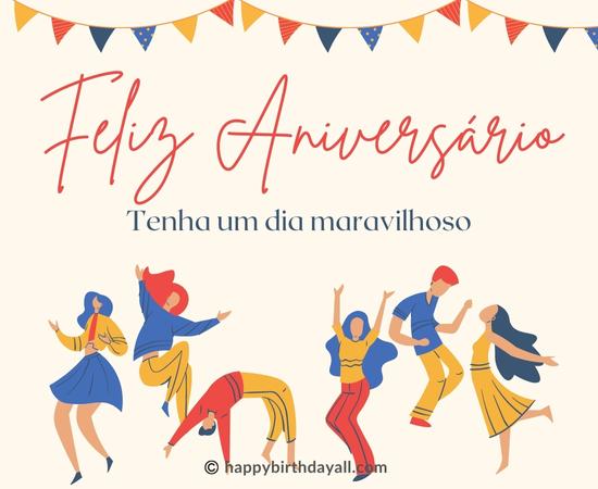 Happy Birthday in Portuguese Messages
