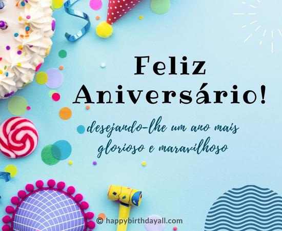 Happy Birthday in Portuguese Images