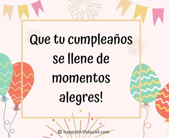 Happy Birthday in Spanish quotes