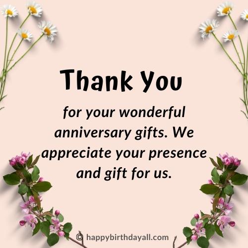 50+ Best Thank You Messages for Anniversary Wishes - Thank You Note