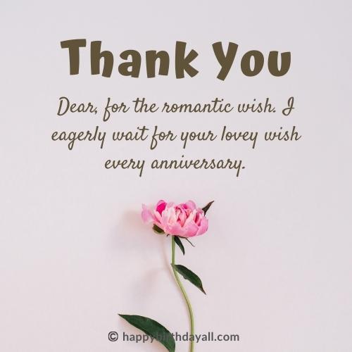 Thank You Message for Anniversary Wishes to Husband