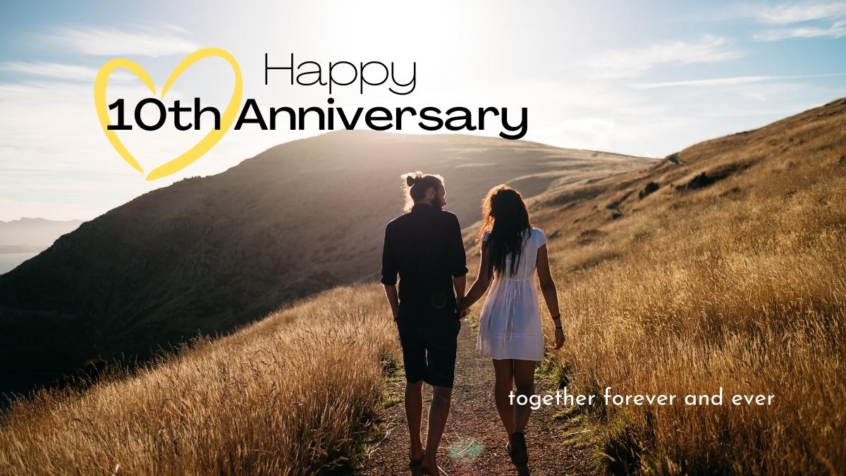 60+ 10th Anniversary Wishes, Quotes, & Messages for Couple