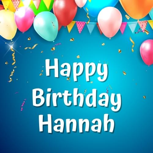 Happy Birthday Hannah Images