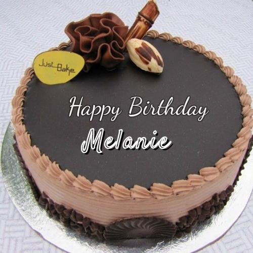 Happy Birthday Melanie Cake With Name