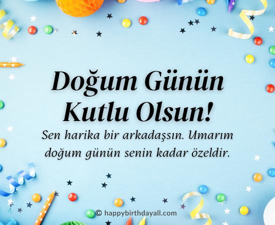 Happy Birthday in Turkish messages