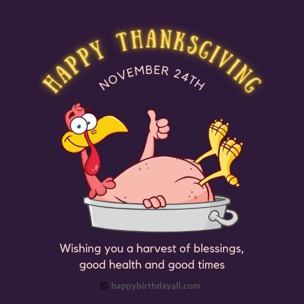 Funny Happy Thanksgiving Wishes for Friends