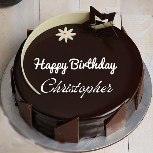 Happy Birthday Christopher Cake With Name