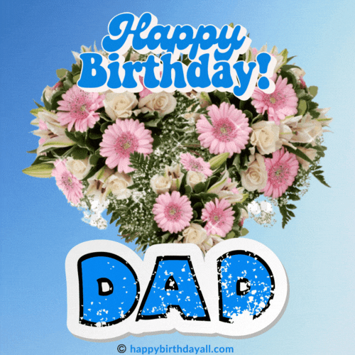 happy birthday dad gif animated
