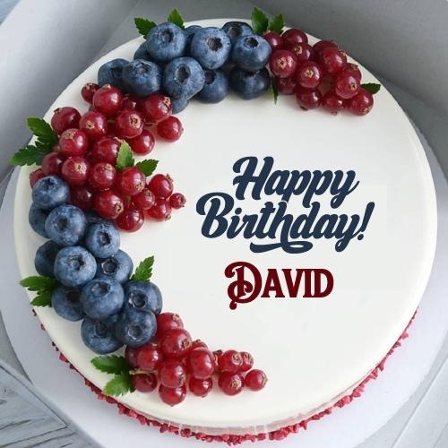 Happy Birthday David Cake With Name