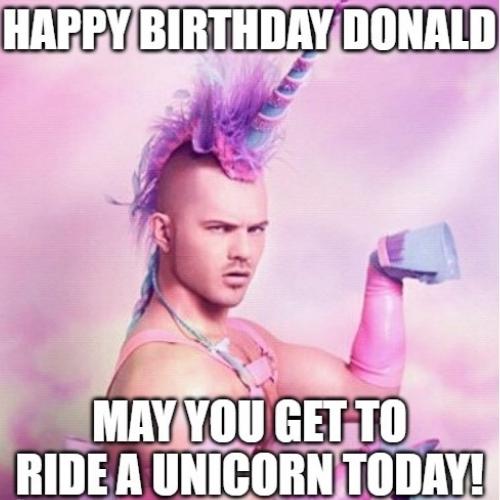 Happy Birthday Donald Memes