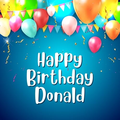 Happy Birthday Donald Images