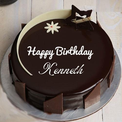Happy Birthday Kenneth Cake With Name