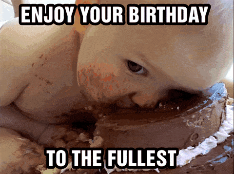 Happy Birthday Meme Gif cake