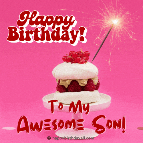 Birthday Cake Wordings! : Son