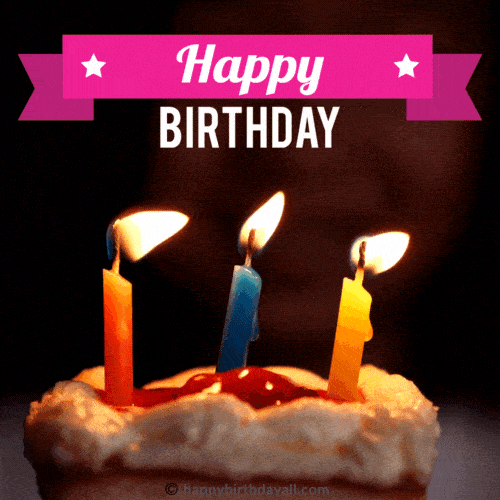 animated Happy Birthday Cake Gif