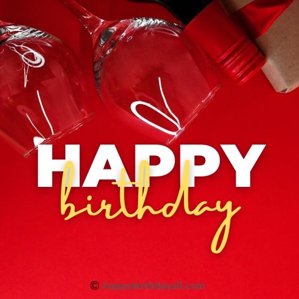 Happy Birthday wine Images