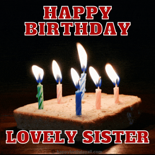Happy Birthday Sister Gif