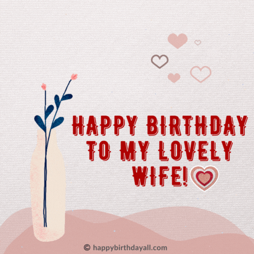 birthday wishes gif for lovely wife