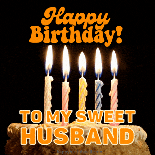 happy birthday husband animated gif