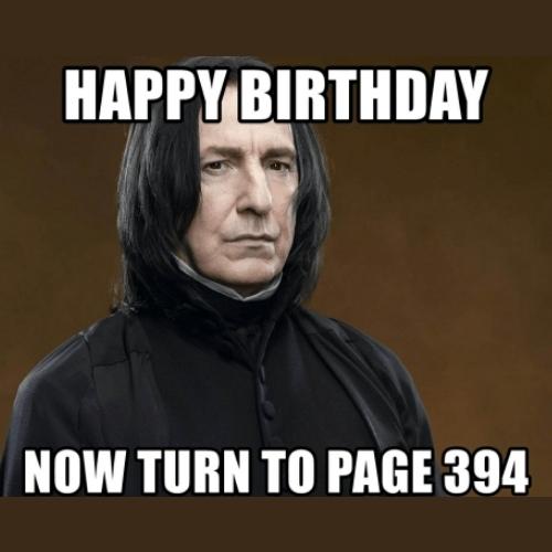 Harry Potter Birthday Memes