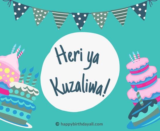 Happy Birthday in Swahili Images