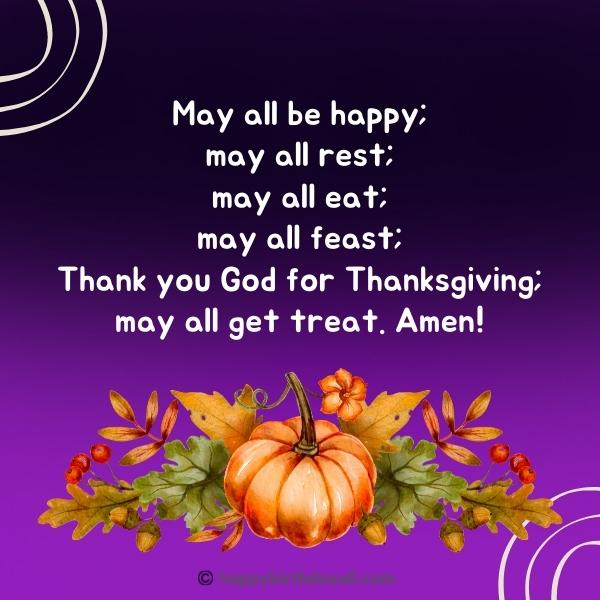 Thanksgiving Pomes for Blessing