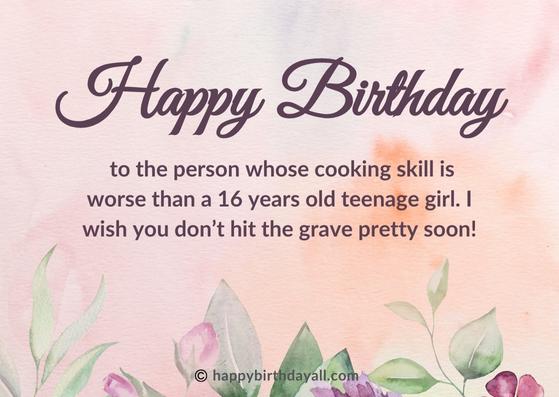 Funny Birthday Wishes for Mom daughter