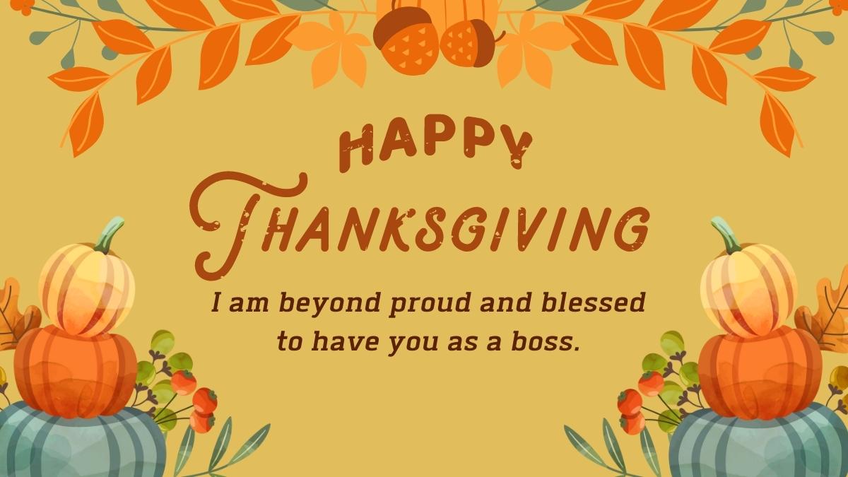 Inspirational Thanksgiving Wishes for Boss, Quotes & Messages