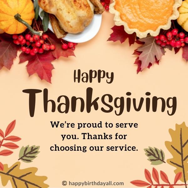 happy Thanksgiving Messages for Business