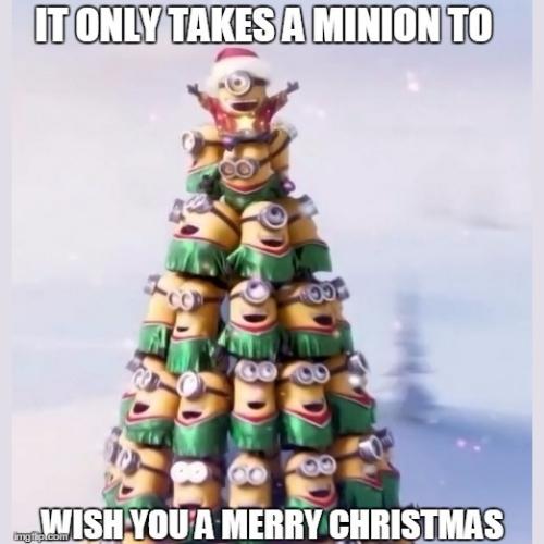 Christmas Tree minions Memes